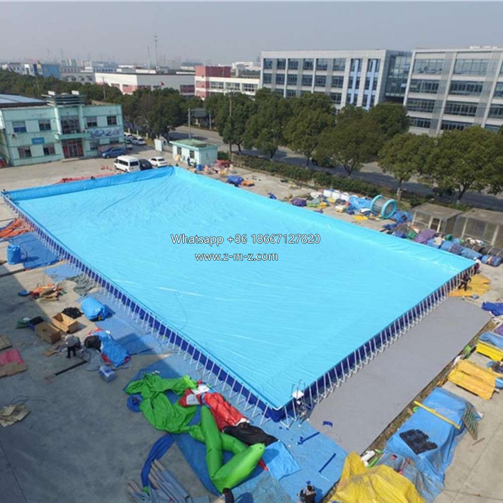 Large Rectangular Metal Frame Pool
